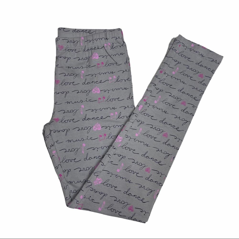 Gymboree Music Love Dance Leggings Gray Size M